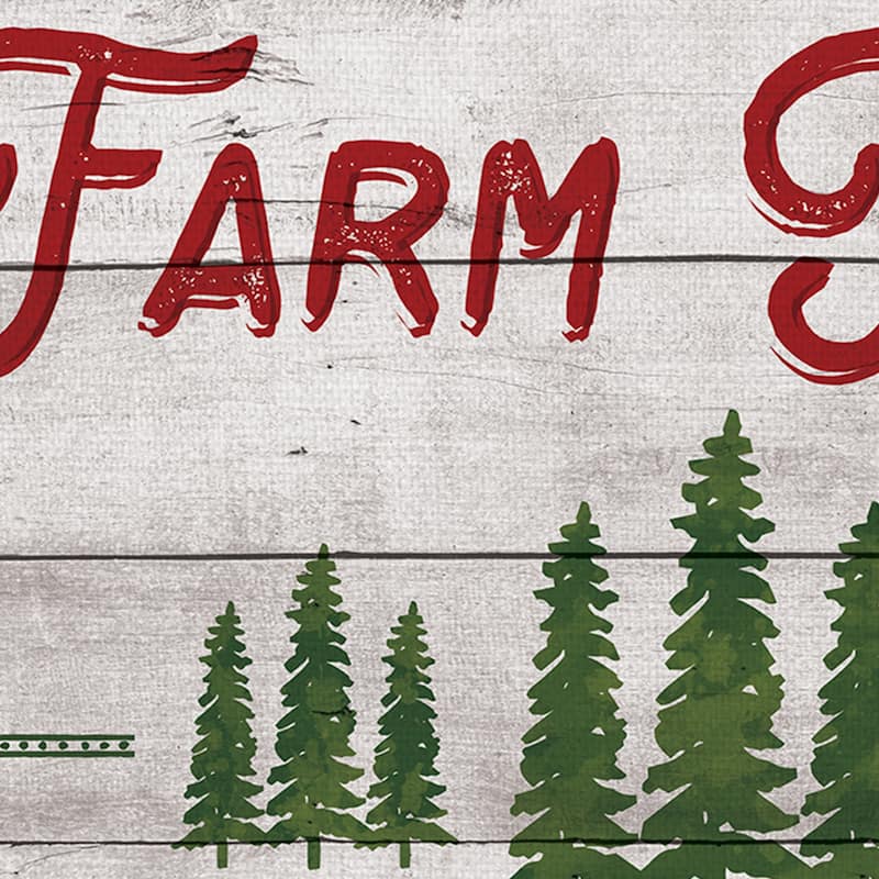 Farm Fresh Christmas Trees Canvas Art Print