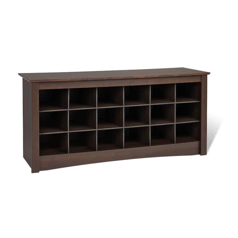 Copper Grove Arrowstone Espresso Shoe Storage Cubbie Bench