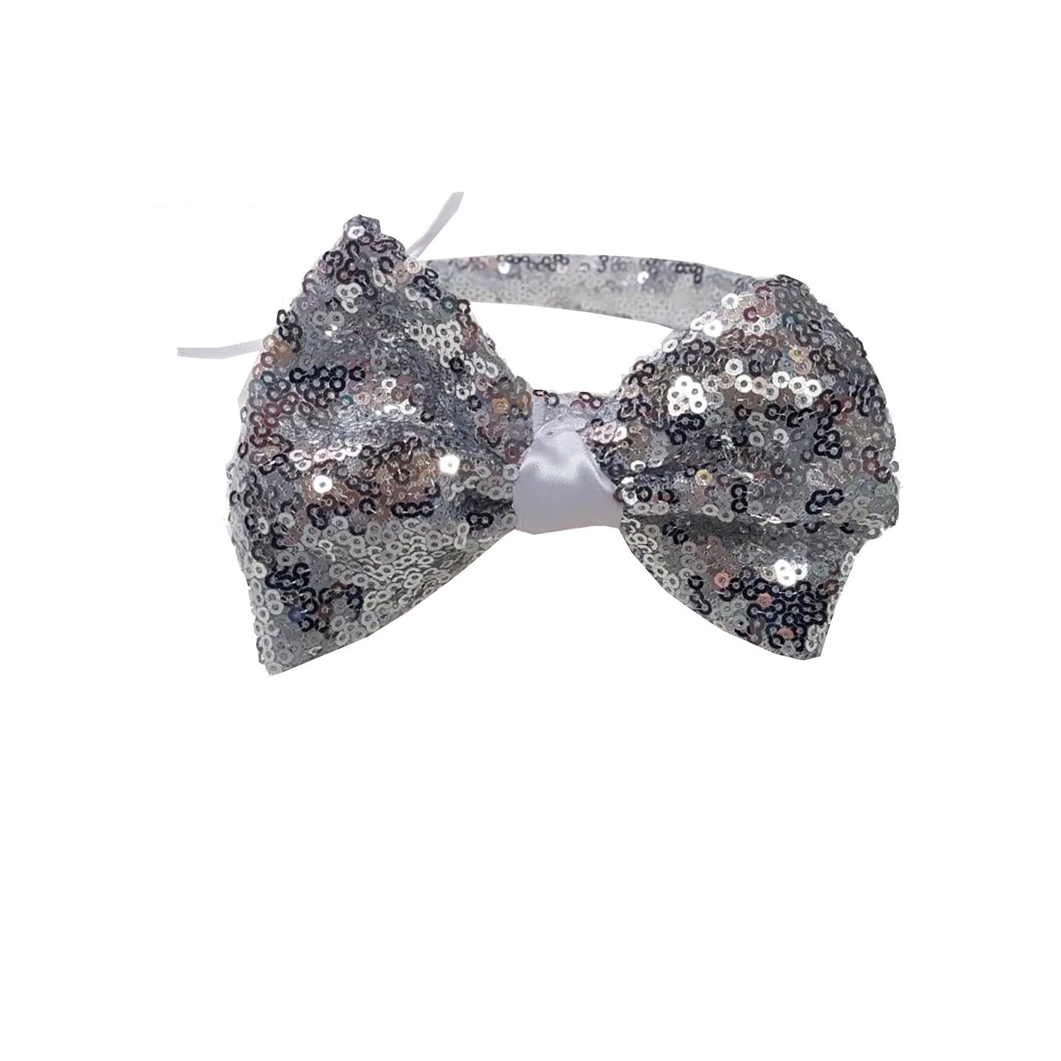 sequin bow headband