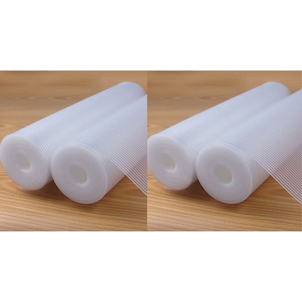 Glomen Shelf Liners 12 Inches x 20 ft - Set of 4 Clear