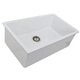 preview thumbnail 1 of 11, White 30 Inch Fireclay Undermount or Topmount Kitchen Sink - 30" x 18" x 9.75"