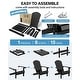preview thumbnail 6 of 22, WINSOON All Weather HIPS Outdoor Plastic Adirondack Chairs with Cup Holder Set of 4