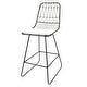 preview thumbnail 14 of 15, Niez Outdoor Wire Counter Stools (Set of 4) by Christopher Knight Home - N/A