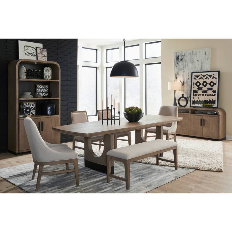 Magnussen Home Tristan Swiss Coffee Upholstered Side Chair Two Pack - 19.75''W x 24.19''D x 36''H