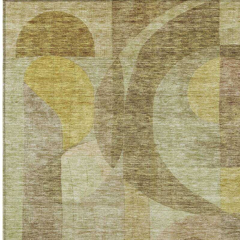 HomeRoots Abstract Transitional Rectangle Outdoor Rug