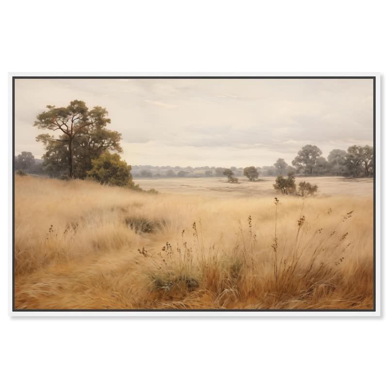 Cogon Grass Breeze II Canvas by Art Remedy - White - 15" x 10"