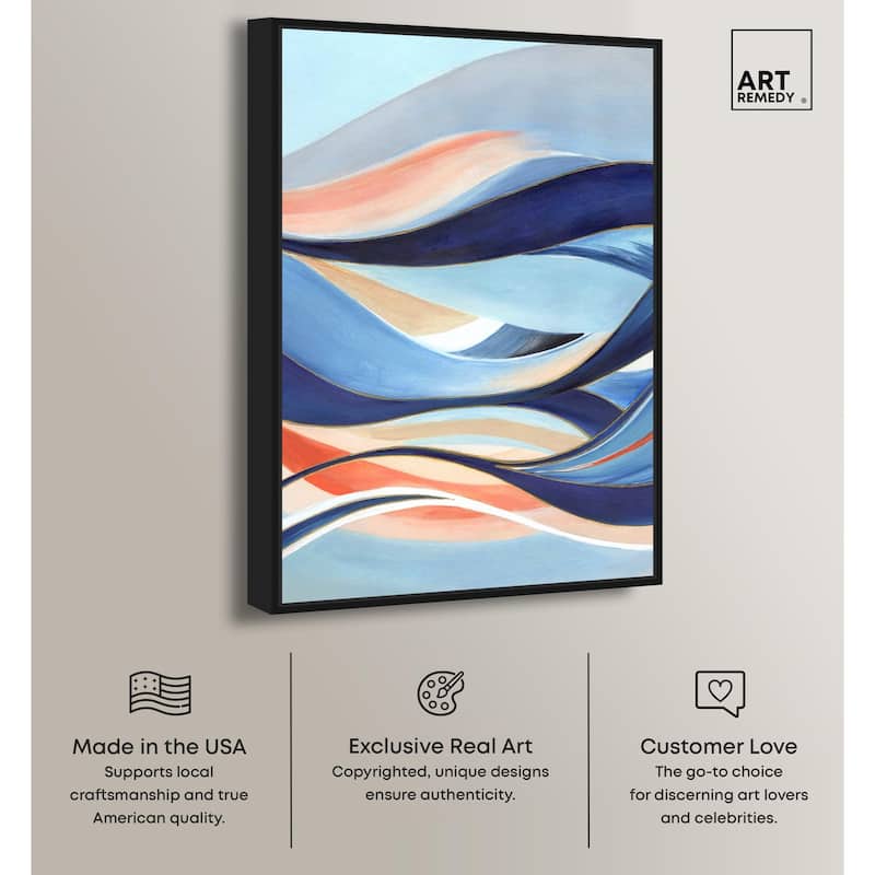 Glowing Blue I Canvas by Art Remedy