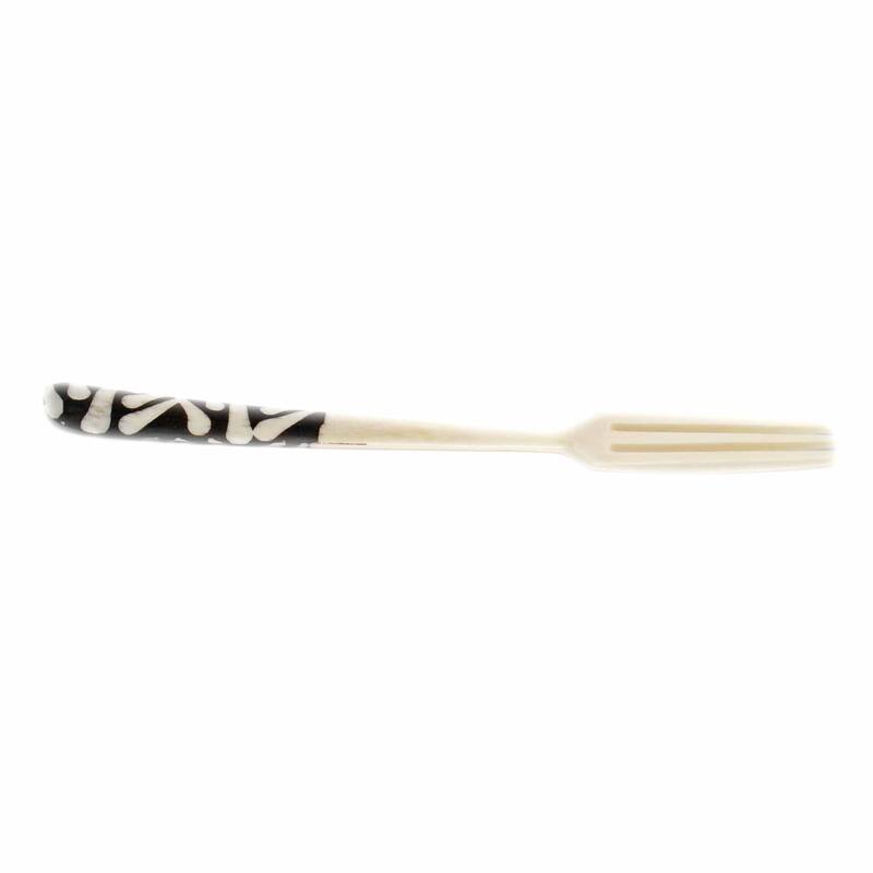 Hand-carved Long Batik Appetizer & Bar Utensils, Set of 2