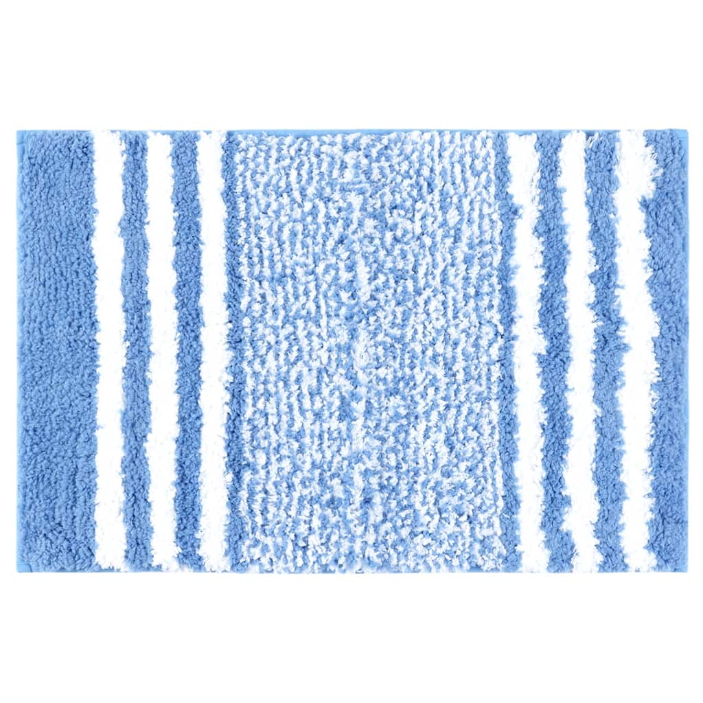 Bathroom Rug Mat, Extra Soft and Absorbent Microfiber Bath Rugs Fluffy Striped Non Slip Bathroom Floor Mat