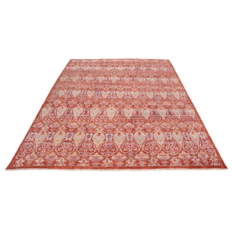 ECARPETGALLERY Hand-knotted Mystique Dark Copper Wool Rug - 10'0 x 13'8