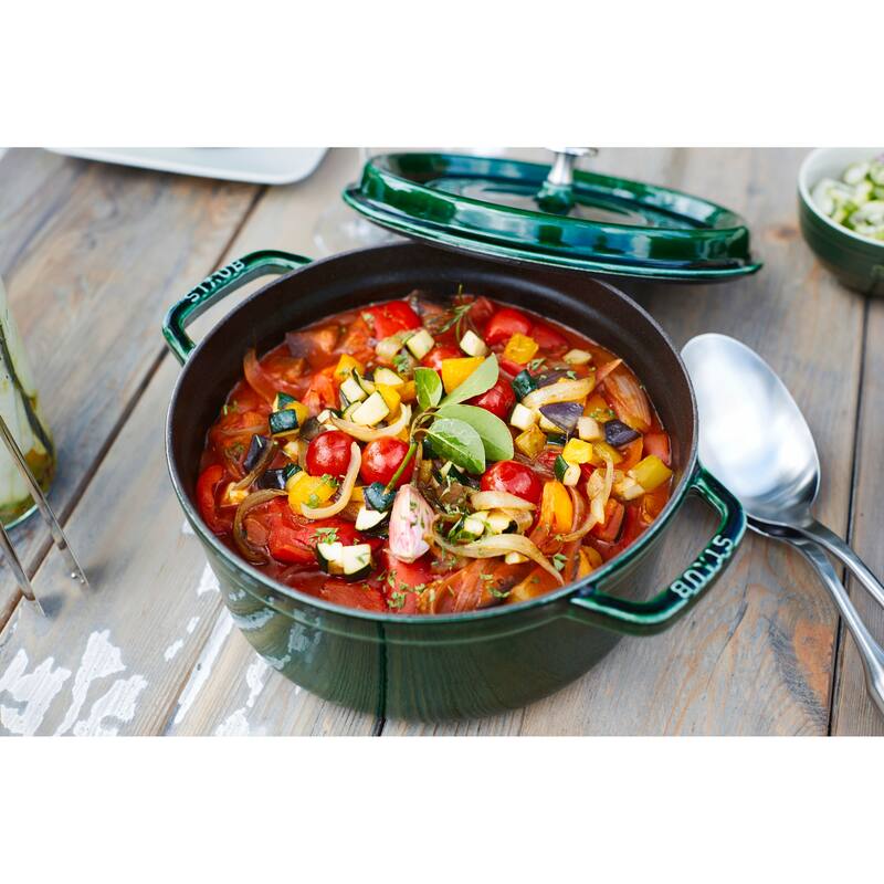 STAUB Cast Iron 5.5-qt Round Cocotte