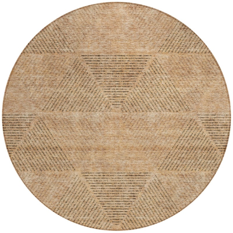 HomeRoots Geometric Transitional Rectangle Outdoor Rug