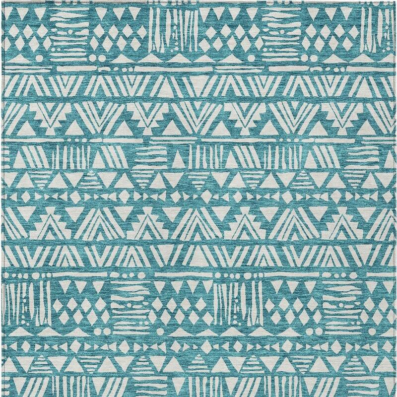 HomeRoots Southwestern Transitional Rectangle Outdoor Rug