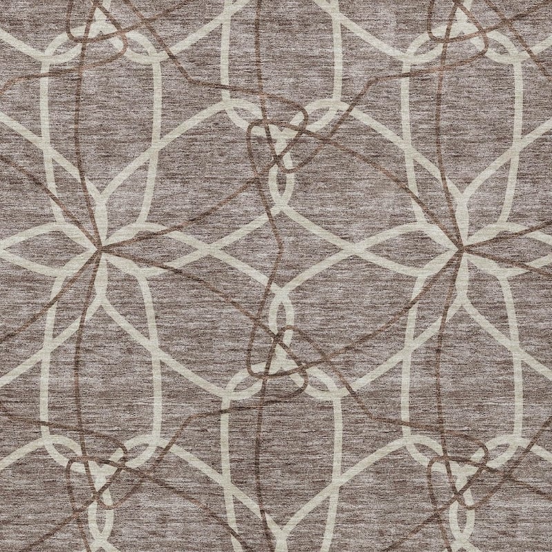 HomeRoots Geometric Modern Rectangle Outdoor Rug