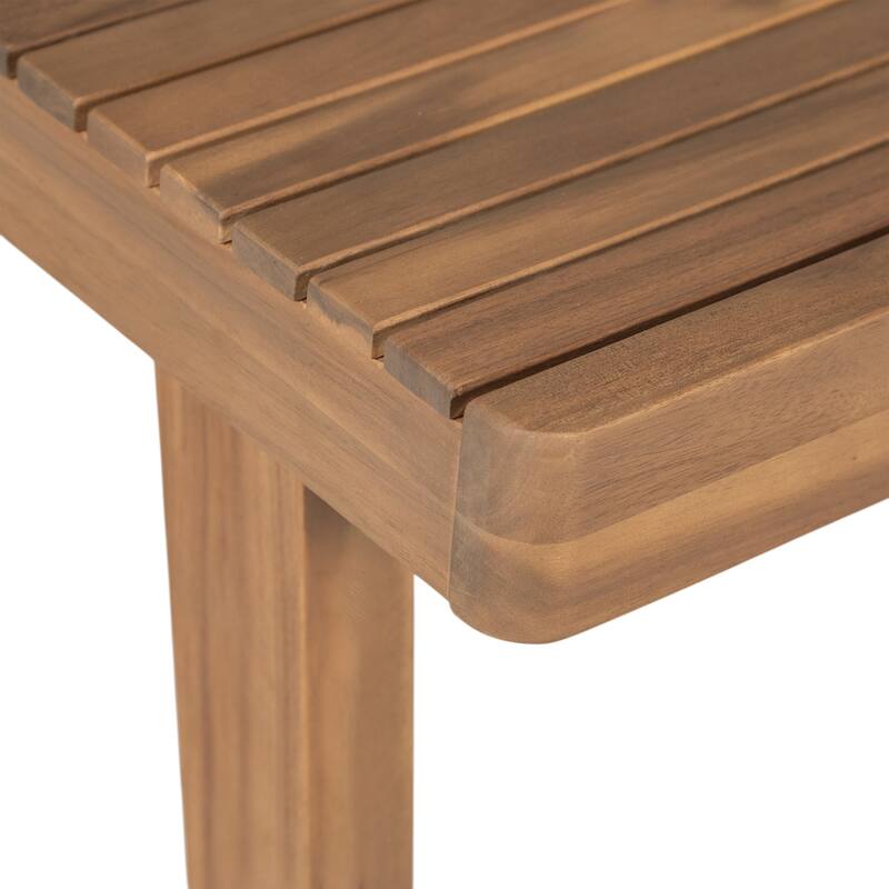 Roomfitters 69-Inch Outdoor Dining Table, Acacia Wood Slatted Top for Patio or Garden, Sturdy Finish