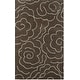 preview thumbnail 44 of 61, SAFAVIEH Handmade Soho Aloisa Roses N.Z. Wool Rug 3' x 5' - Chocolate/Ivory - Rectangle
