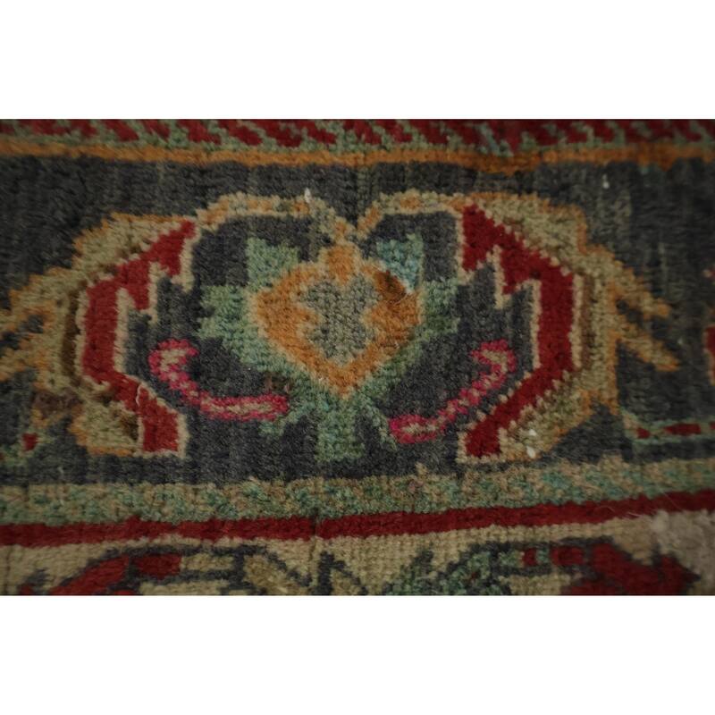 Hand Knotted Oriental 100% Wool Carpet Traditional Tribal Red Shiraz Area Rug - 5' 2'' X 3' 10''