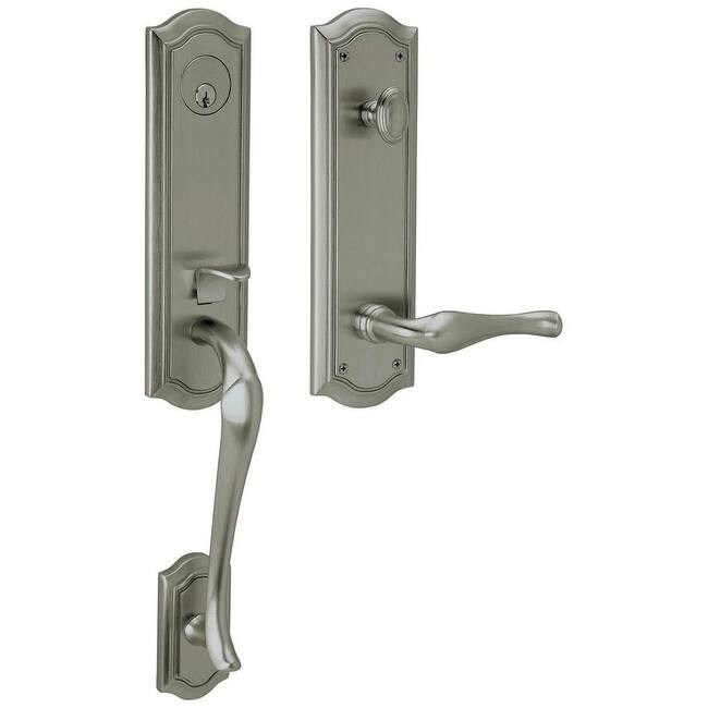 Baldwin Left Handed Bethpage Escutcheon Single Cylinder Handleset with
