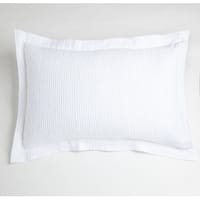 Tedan White Cotton Matelasse Coverlet or Pillow Sham - Bed Bath ...