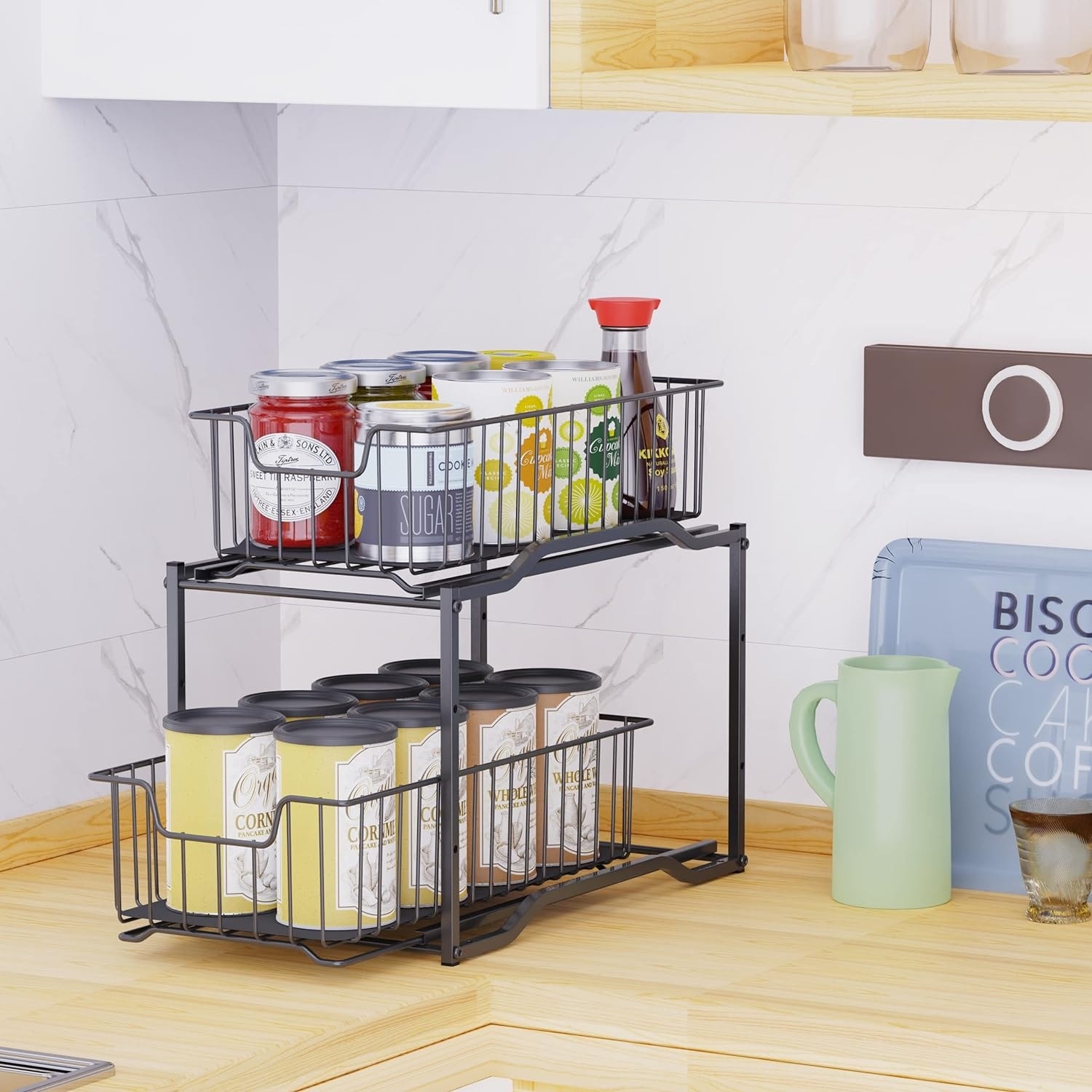 Stackable 2-Tier Under Sink Cabinet Organizer with Sliding Storage Drawer -  Bed Bath & Beyond - 39767840