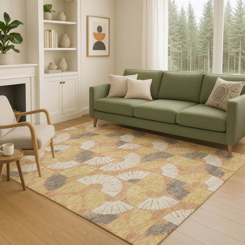 Machine Washable Indoor/ Outdoor Modern Jay Chantille Rug