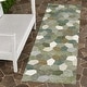 preview thumbnail 82 of 145, Machine Washable Indoor/ Outdoor Modern Loyd Chantille Rug Olive - 2'3" x 7'6"