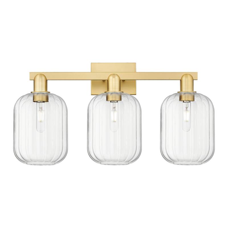 Innovations Lighting Downtown Urban - Preston - 3 Light 26" Jar Shade Bath Vanity Light
