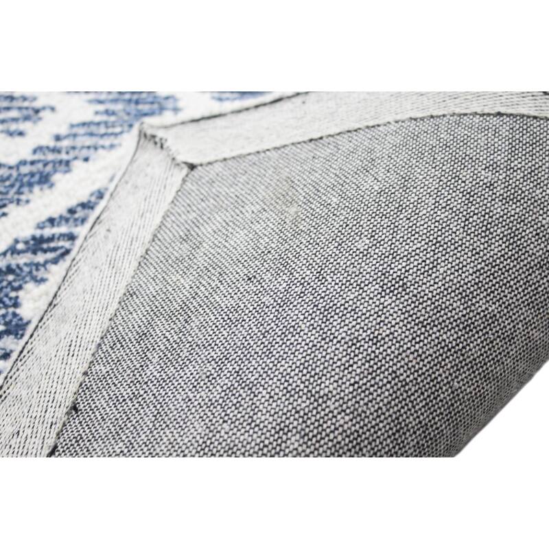 Bashian Ellis Ivory/Blue Transitional Area Rug