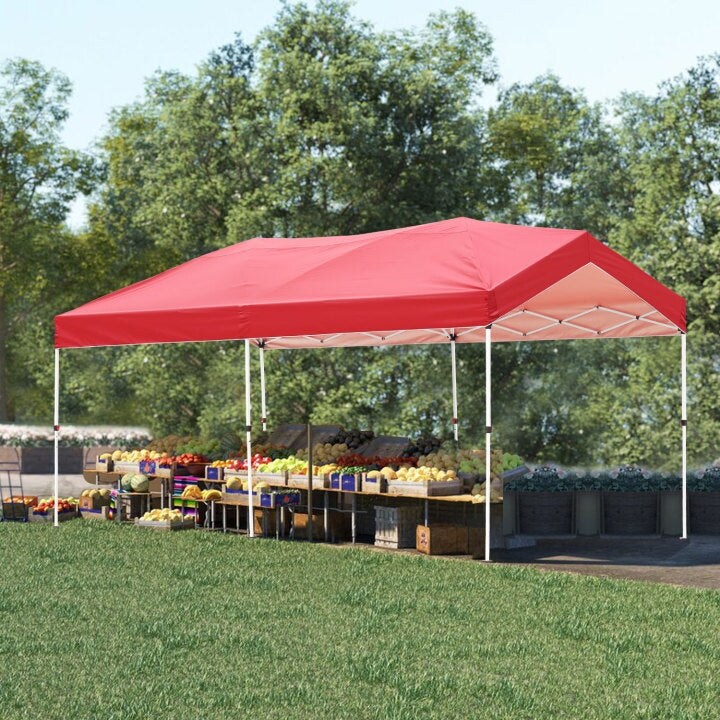 Zenova  10 x 20 Gazebo Tent Canopy Tent Pop-Up Canopy Folding Shelter for Wedding Party - 10*20