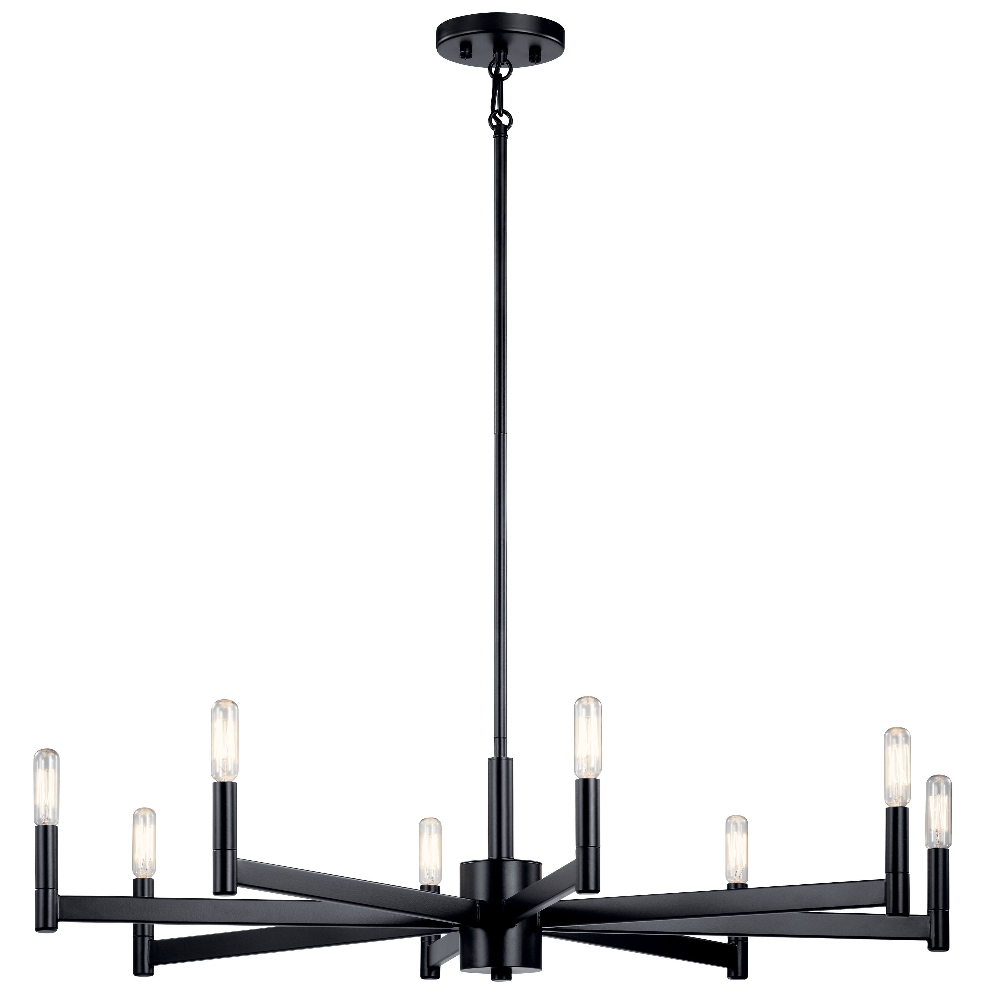 Kichler Lighting Erzo 8-Light Chandelier Black