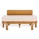 preview thumbnail 14 of 22, SAFAVIEH Couture Fowley 51.2-Inch Rattan Bench, Natural, Scandinavian - 51" W x 31" D x 25" H