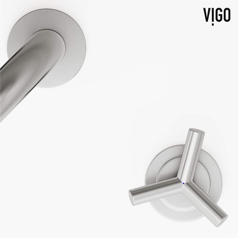 VIGO Jewel 9" H 2-Handle Widespread Bathroom Faucet