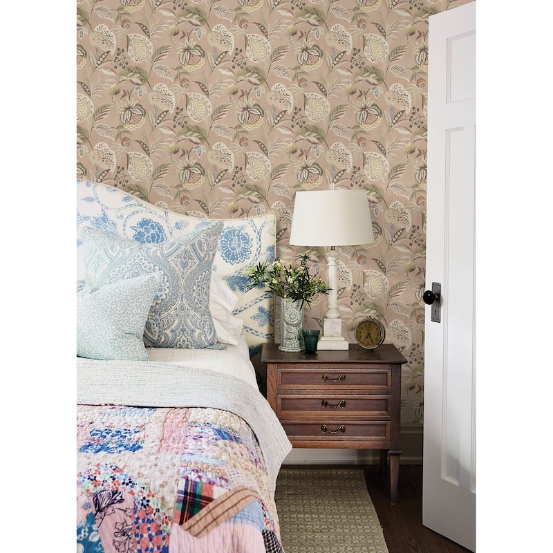 Chesapeake Bohemian Blush Jacobean Wallpaper