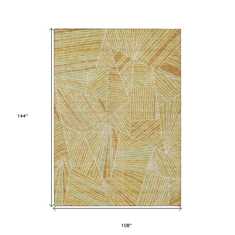 HomeRoots Geometric Transitional Rectangle Outdoor Rug
