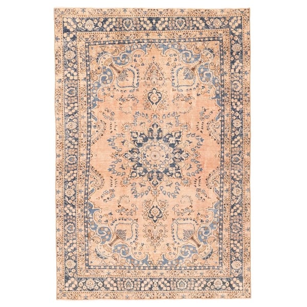 slide 2 of 9, ECARPETGALLERY Hand-knotted Antalya Vintage Blush Wool Rug - 5'11 x 8'9
