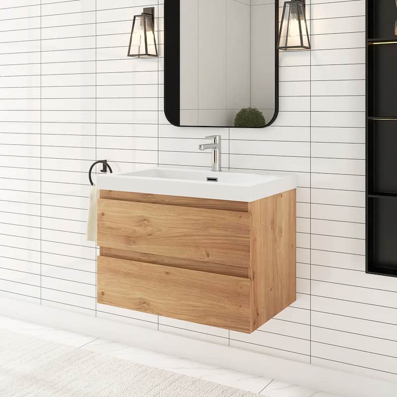 Floating Bathroom Vanity with Resin Top