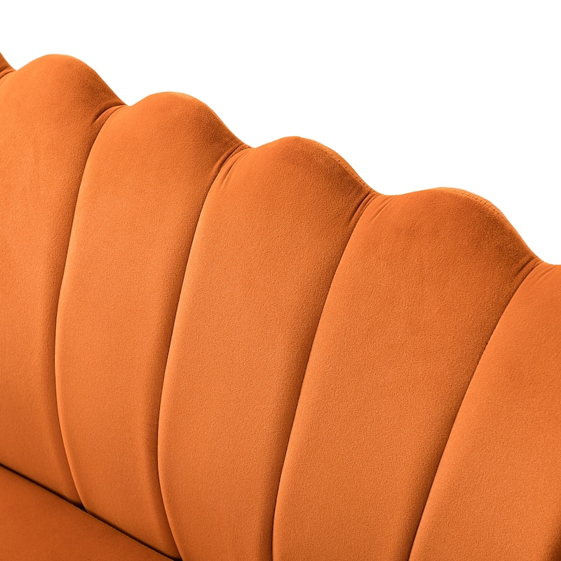 Xabier 52''Loveseat with Flower Shaped Back Design