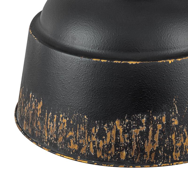 3-Light Industrial Pendant Light with Distressed Metal Dome Shade - 3-Lights