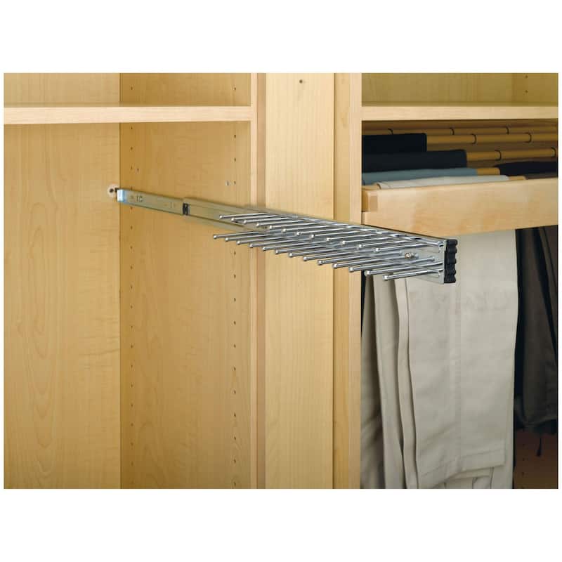 Rev-A-Shelf TRC Series 14 Inch Pull Out Belt and Tie Rack with 25