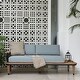 preview thumbnail 14 of 15, Cambridge Casual Mosko Teak Metal Loveseat with Cushion