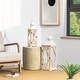 preview thumbnail 32 of 49, Glitzhome 2-Piece Oversize Farmhouse Wood/ Metal Hanging Candle Holders Decorative Lanterns