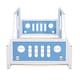 preview thumbnail 8 of 10, Twin Size Classic Car-Shaped Platform Bed with Decorative Wheels, Pine Wood Frame, and Easy Assembly, Blue