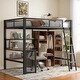 preview thumbnail 2 of 15, 4 in 1 Design Loft bed with Sturdy Metal Frame, Full Size