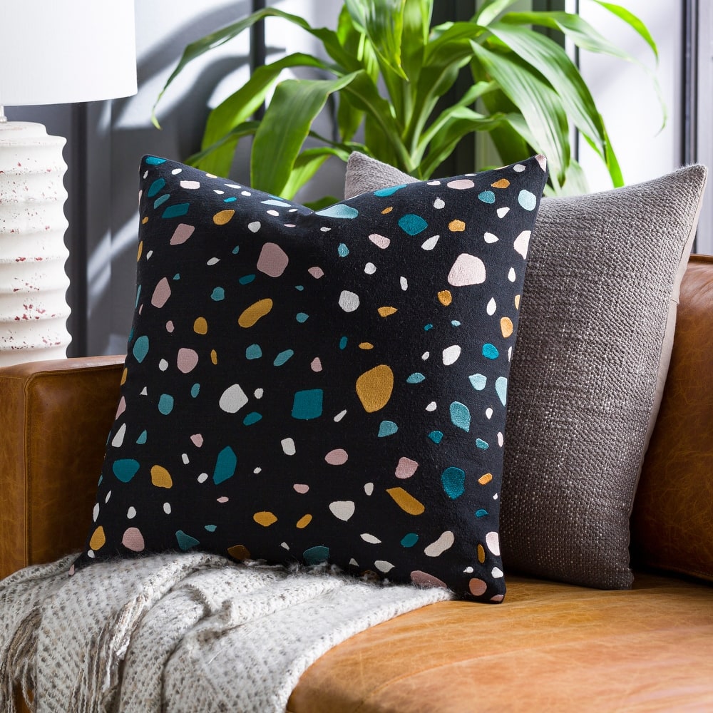 Holley Terrazzo Modern Throw Pillow
