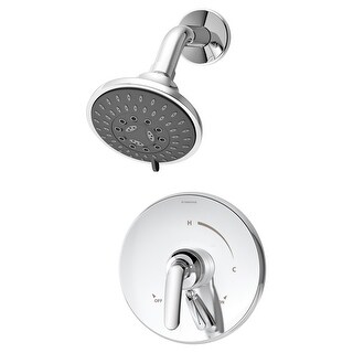 Symmons Elm Single Handle 5-Spray Shower Trim With Volume Control - Polished Chrome