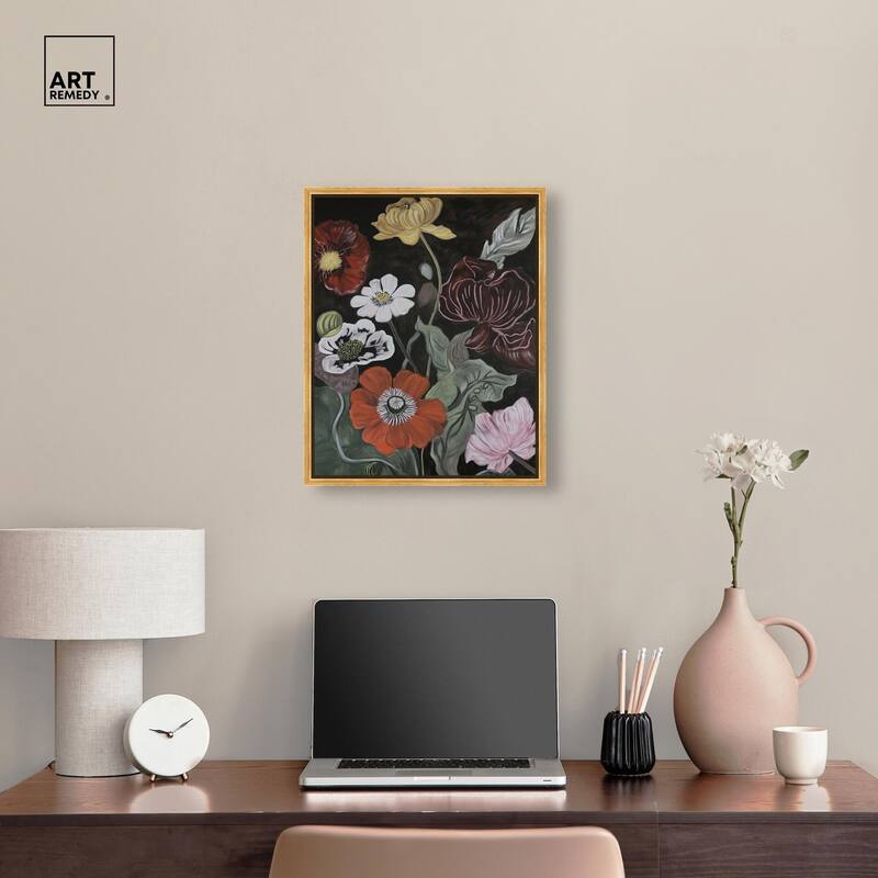 Ruby Revelry Canvas by Art Remedy