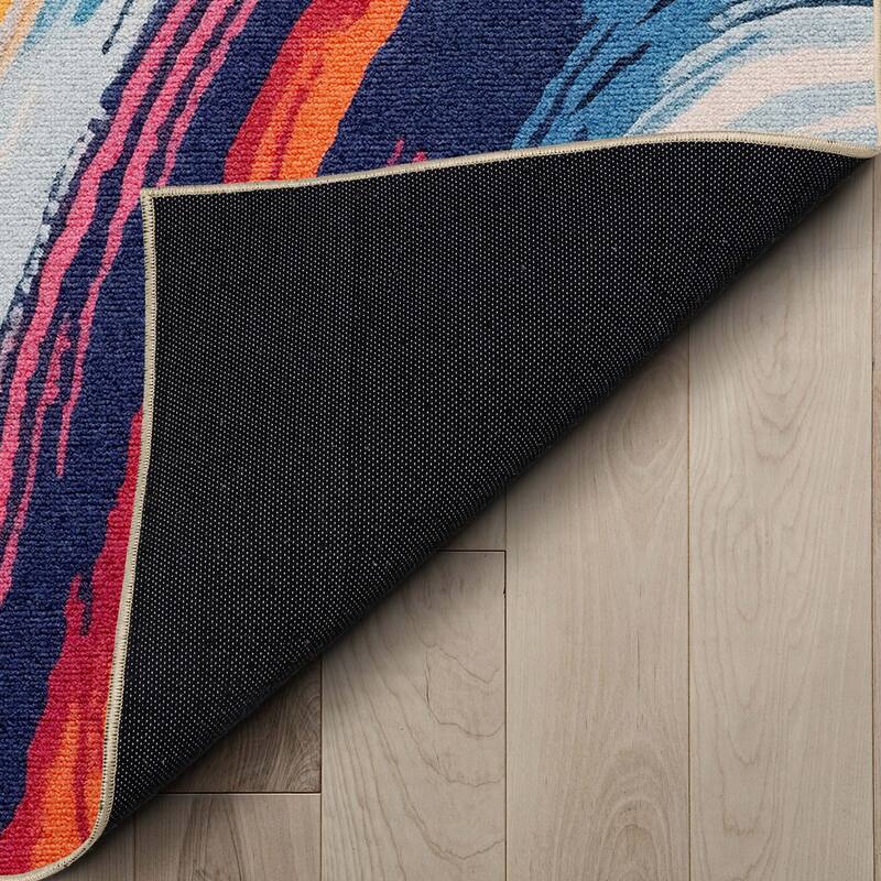 Well Woven Apollo Echoes Modern Abstract Bright Flat-Woven Area Rug