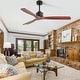 preview thumbnail 18 of 72, Sofucor 52''/60" Large Ceiling Fan without Lights, Remote Control and Reversible Motor Included, Smart Optinal