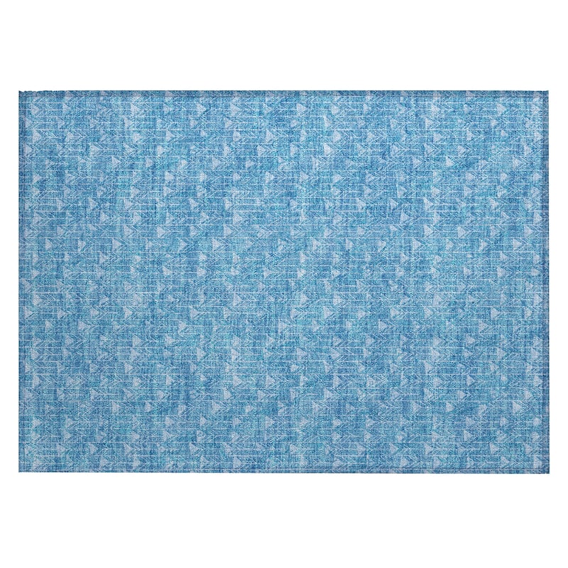 Machine Washable Indoor/ Outdoor Arrows Chantille Rug