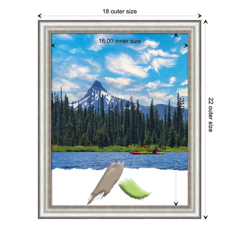 Salon Silver Narrow Picture Frame, Photo Frame, Artwork Frame